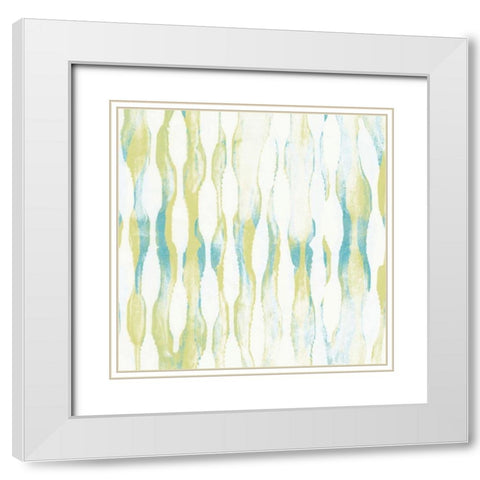 Pattern Waves IV White Modern Wood Framed Art Print with Double Matting by Goldberger, Jennifer