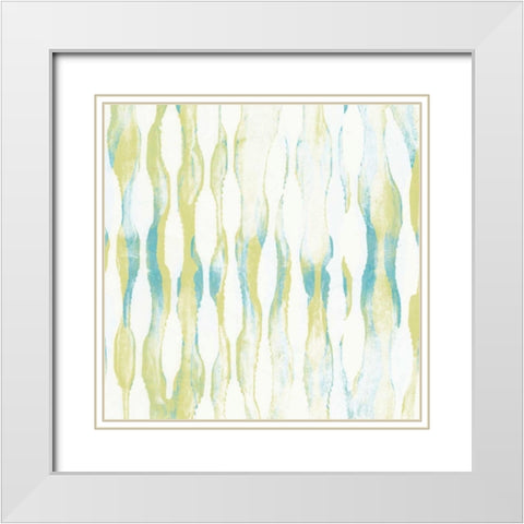 Pattern Waves IV White Modern Wood Framed Art Print with Double Matting by Goldberger, Jennifer