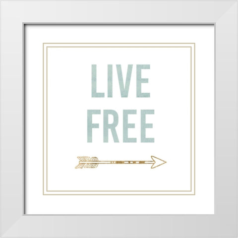 Golden Quote VIII White Modern Wood Framed Art Print with Double Matting by Hambly, Anna