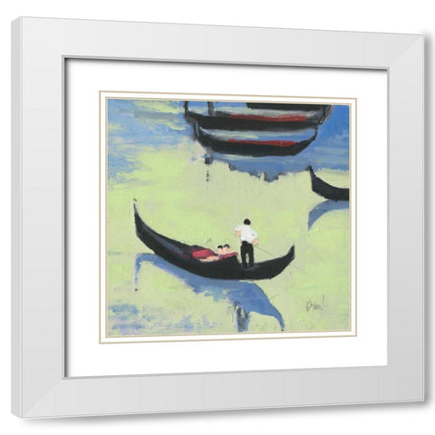 Venice Study I White Modern Wood Framed Art Print with Double Matting by Dixon, Samuel