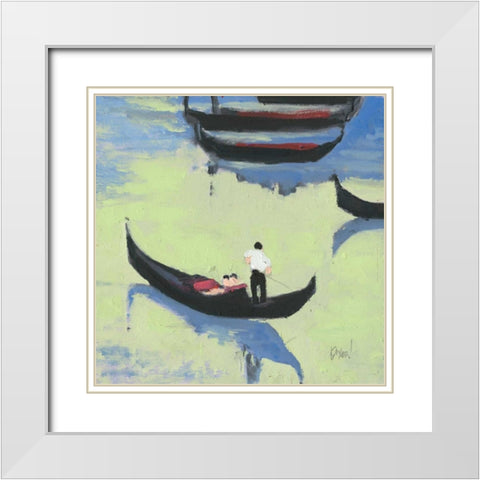 Venice Study I White Modern Wood Framed Art Print with Double Matting by Dixon, Samuel