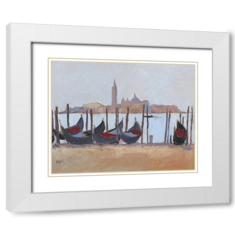 Venice Study IV White Modern Wood Framed Art Print with Double Matting by Dixon, Samuel