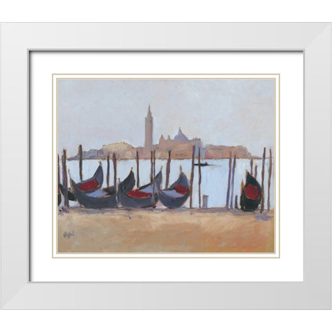 Venice Study IV White Modern Wood Framed Art Print with Double Matting by Dixon, Samuel
