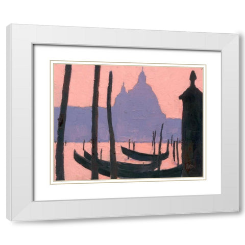 Venice Study V White Modern Wood Framed Art Print with Double Matting by Dixon, Samuel