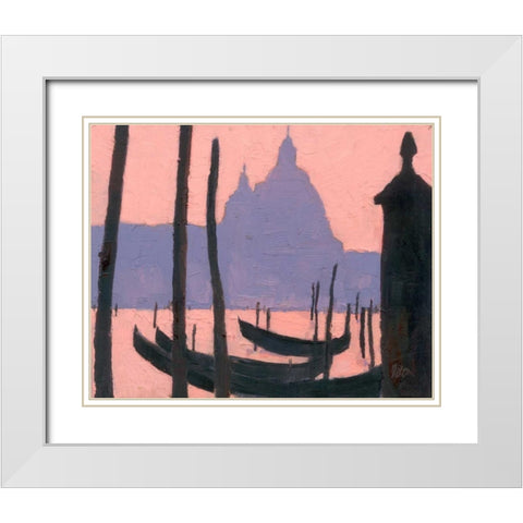 Venice Study V White Modern Wood Framed Art Print with Double Matting by Dixon, Samuel