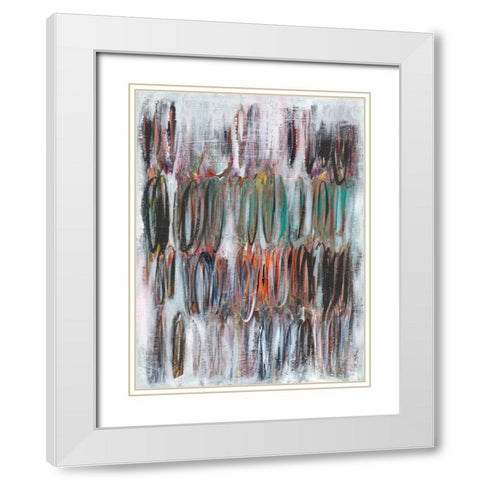 Paint Scribble I White Modern Wood Framed Art Print with Double Matting by Fuchs, Jodi