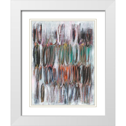 Paint Scribble I White Modern Wood Framed Art Print with Double Matting by Fuchs, Jodi