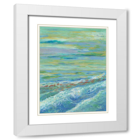 Red Fish II White Modern Wood Framed Art Print with Double Matting by Brewington, Olivia