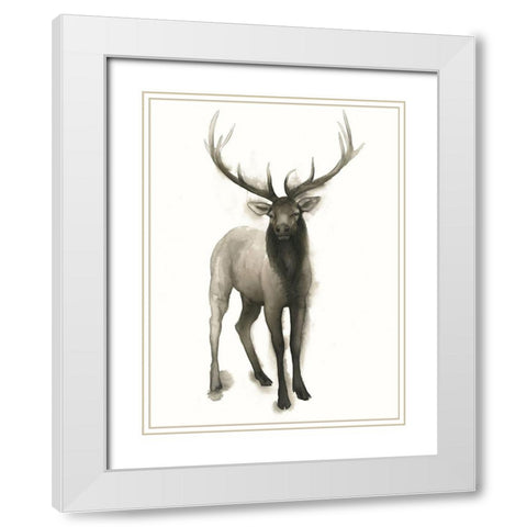 Custom Majestic Wildlife II (ASH) White Modern Wood Framed Art Print with Double Matting by Popp, Grace