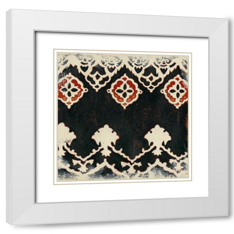 Bolero I White Modern Wood Framed Art Print with Double Matting by Zarris, Chariklia