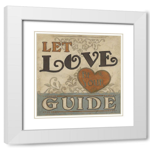 Retro Inspirations III White Modern Wood Framed Art Print with Double Matting by Vess, June Erica