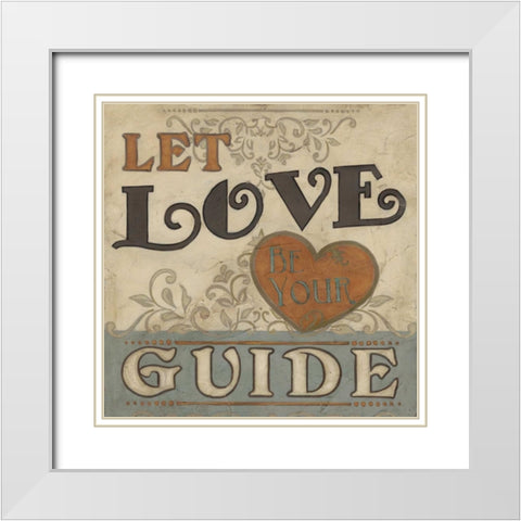 Retro Inspirations III White Modern Wood Framed Art Print with Double Matting by Vess, June Erica