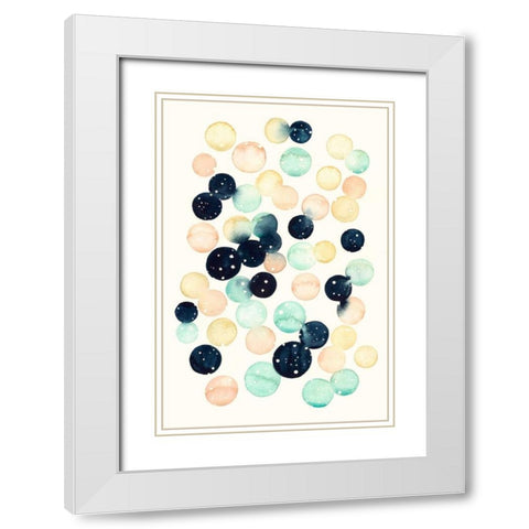 Lens Flare I White Modern Wood Framed Art Print with Double Matting by Popp, Grace