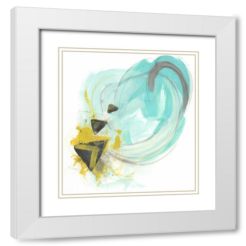 Intonation IV White Modern Wood Framed Art Print with Double Matting by Vess, June Erica