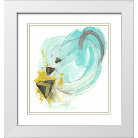 Intonation IV White Modern Wood Framed Art Print with Double Matting by Vess, June Erica