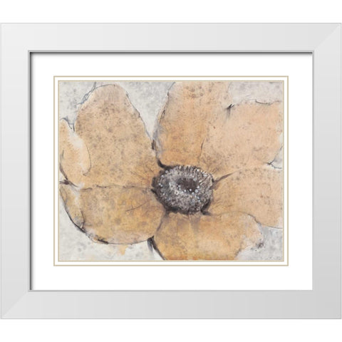Transparency Flower III White Modern Wood Framed Art Print with Double Matting by OToole, Tim