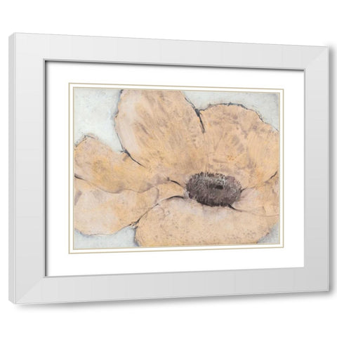 Transparency Flower IV White Modern Wood Framed Art Print with Double Matting by OToole, Tim