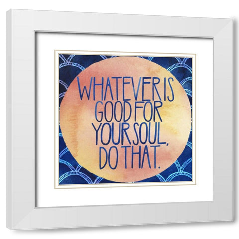 Surfs Up IV White Modern Wood Framed Art Print with Double Matting by Popp, Grace
