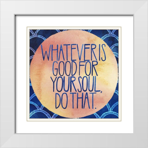 Surfs Up IV White Modern Wood Framed Art Print with Double Matting by Popp, Grace