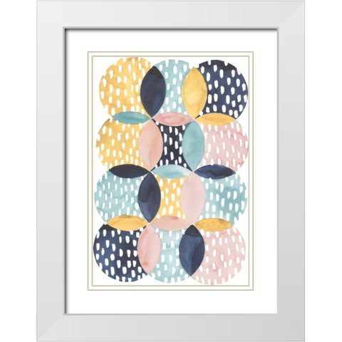 Deluge I White Modern Wood Framed Art Print with Double Matting by Popp, Grace