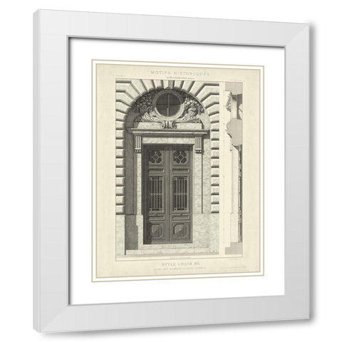 Custom Motifs Historiques I White Modern Wood Framed Art Print with Double Matting by Unknown