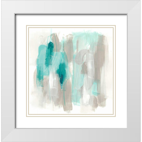 Coastal Fog I White Modern Wood Framed Art Print with Double Matting by Vess, June Erica