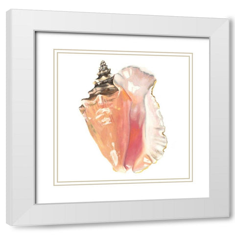 Seashore Souvenirs I White Modern Wood Framed Art Print with Double Matting by McCavitt, Naomi