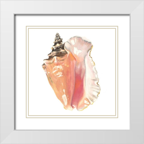 Seashore Souvenirs I White Modern Wood Framed Art Print with Double Matting by McCavitt, Naomi