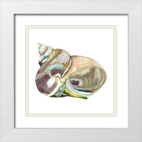 Seashore Souvenirs IV White Modern Wood Framed Art Print with Double Matting by McCavitt, Naomi