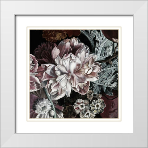 Marsala Bouquet I White Modern Wood Framed Art Print with Double Matting by McCavitt, Naomi