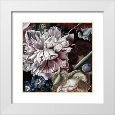 Marsala Bouquet II White Modern Wood Framed Art Print with Double Matting by McCavitt, Naomi