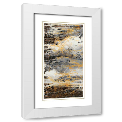 Granite I White Modern Wood Framed Art Print with Double Matting by Hambly, Anna
