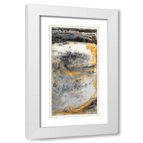 Granite III White Modern Wood Framed Art Print with Double Matting by Hambly, Anna