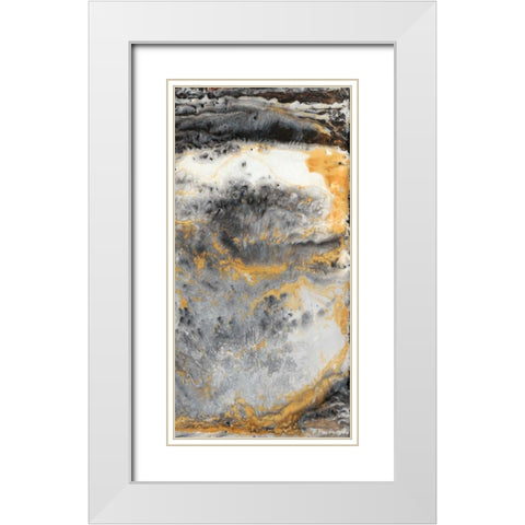 Granite III White Modern Wood Framed Art Print with Double Matting by Hambly, Anna