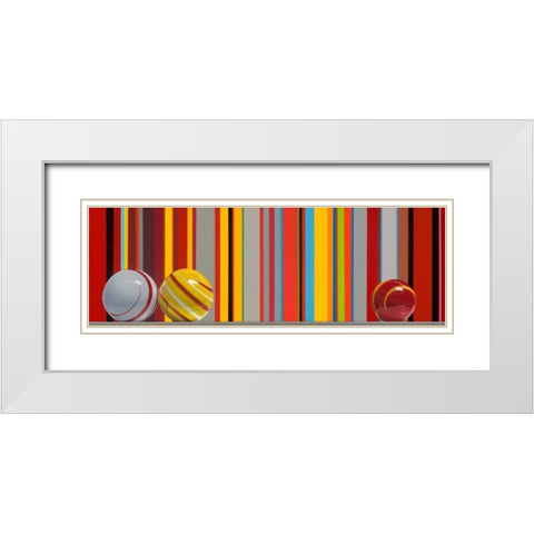 The Four Seasons - Fall White Modern Wood Framed Art Print with Double Matting by Cholakian, Kevork