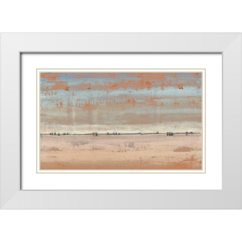 Southwest Vista I White Modern Wood Framed Art Print with Double Matting by OToole, Tim