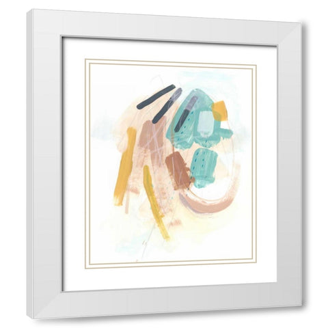 Division and Direction II White Modern Wood Framed Art Print with Double Matting by Vess, June Erica