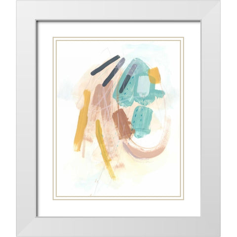 Division and Direction II White Modern Wood Framed Art Print with Double Matting by Vess, June Erica