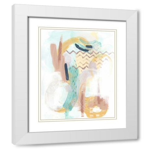 Division and Direction III White Modern Wood Framed Art Print with Double Matting by Vess, June Erica
