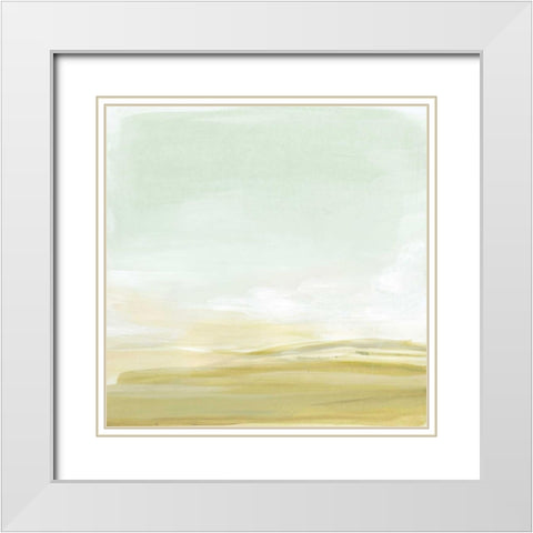 Intangible Horizon I White Modern Wood Framed Art Print with Double Matting by Vess, June Erica