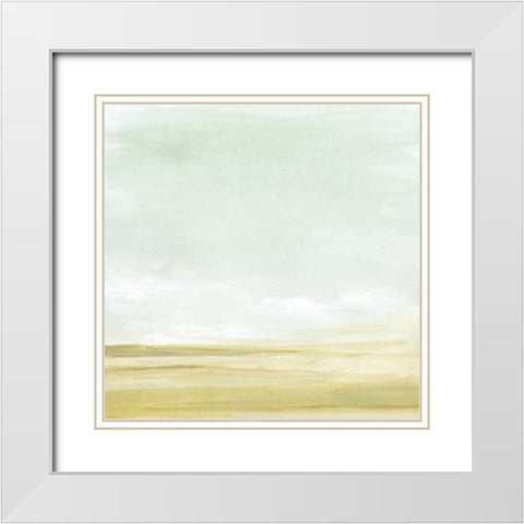 Intangible Horizon II White Modern Wood Framed Art Print with Double Matting by Vess, June Erica
