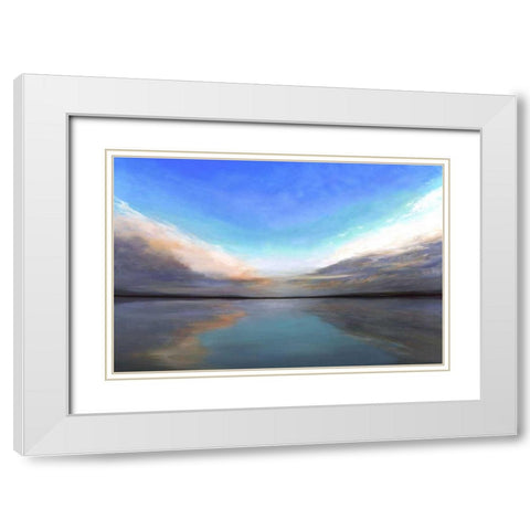Salt Flats III White Modern Wood Framed Art Print with Double Matting by Finch, Sheila