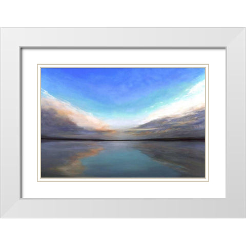 Salt Flats III White Modern Wood Framed Art Print with Double Matting by Finch, Sheila