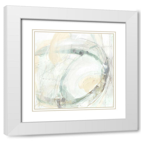 Conjecture I White Modern Wood Framed Art Print with Double Matting by Vess, June Erica