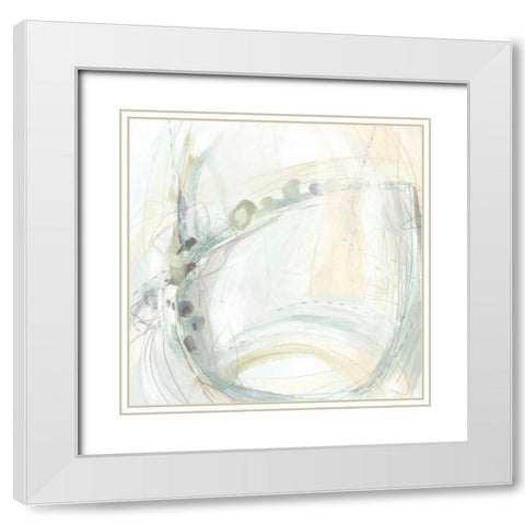 Conjecture II White Modern Wood Framed Art Print with Double Matting by Vess, June Erica