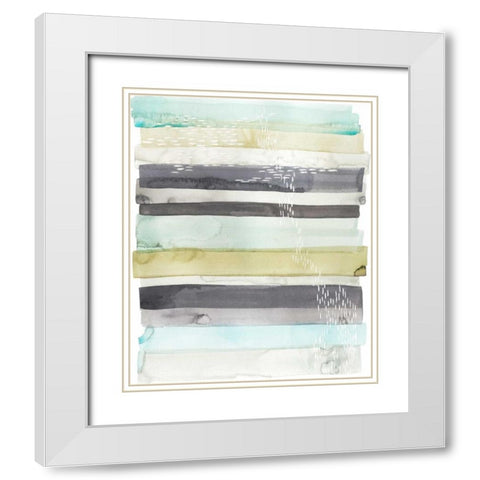 Wavelet I White Modern Wood Framed Art Print with Double Matting by Popp, Grace