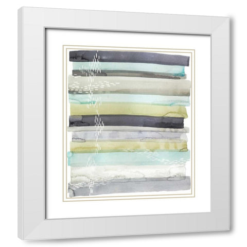 Wavelet II White Modern Wood Framed Art Print with Double Matting by Popp, Grace