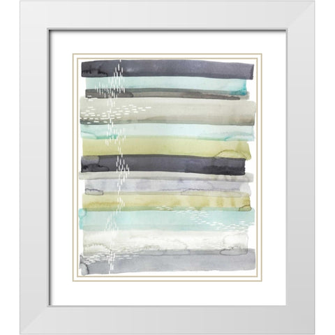 Wavelet II White Modern Wood Framed Art Print with Double Matting by Popp, Grace