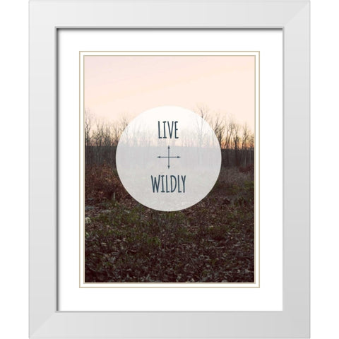 Centered Sentiment I White Modern Wood Framed Art Print with Double Matting by Fagalde, Jarman