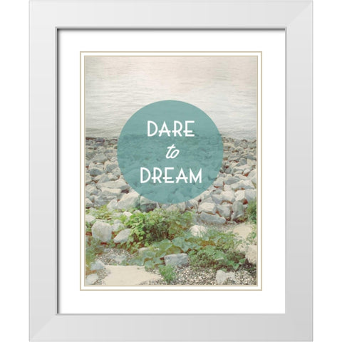 Centered Sentiment II White Modern Wood Framed Art Print with Double Matting by Fagalde, Jarman